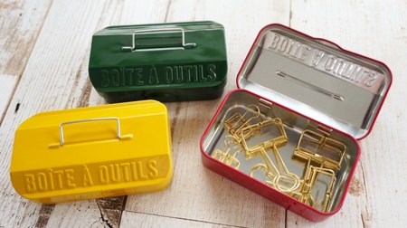 A small tin toolbox, what to put in? Celia's toolbox-style accessory case is cute