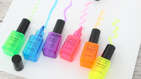 If you think it's a manicure, a highlighter pen! Can Do "fluorescent marker like nail polish" is cute