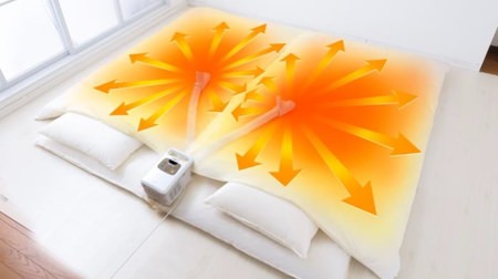 This time, dry two futons at the same time! Iris Ohyama's futon dryer powers up