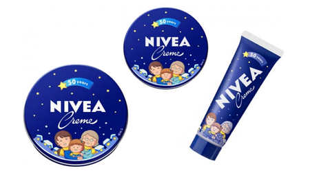 Nivea blue can of Momoko Sakura's illustration! Limited item to commemorate the 50th anniversary of the release in Japan