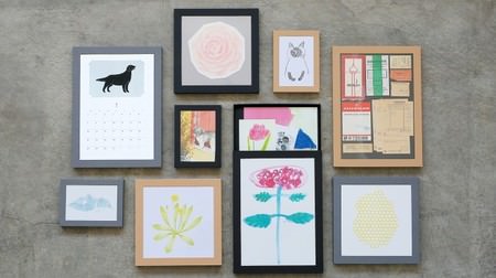 Picture frame with drawer storage "hacobuchi"-For interior while storing postcards and photos