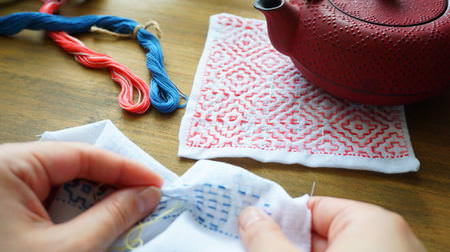 Tingling in the long autumn night. Ceria's "mini flower cloth for sashiko" that you finish yourself is easy and fun ♪