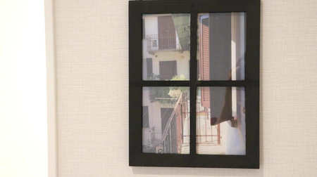 Make a window with your favorite scenery! Natural kitchen "wooden window frame acrylic frame"