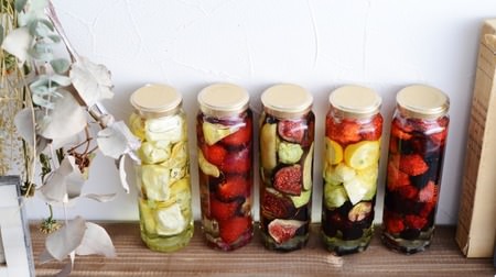"Fruit Herbarium" that is beautiful to decorate and delicious to eat--Gem-like fruits pickled in oil
