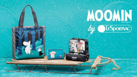 Moomin x LeSportsac! Picture book & comic scenes in bags and pouches