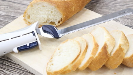 パン包丁、電化しない？「電動ブレッド＆マルチナイフ」ならサンドイッチ用の厚さもラクラク