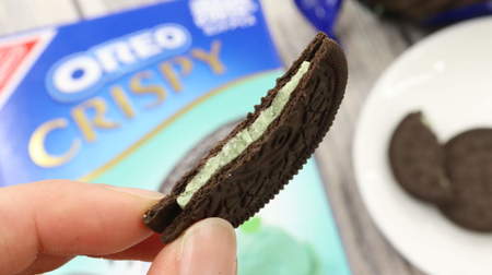 Sandwich mint cream with a thin oreo! "Oreo Crispy Mentha Ice" A refreshing and bittersweet spring snack