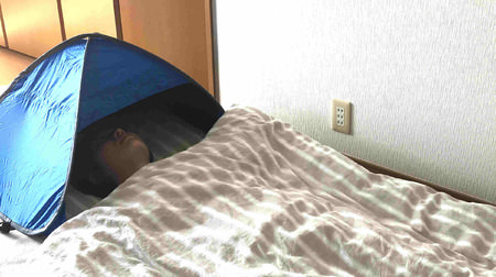 Take a nap soundly! A "shading dome" that completely covers your head--for those who want to improve their sleep quality