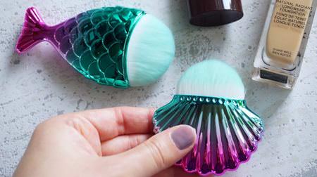 Every morning Kyun ♪ Daiso's mermaid foundation brush is too cute! High density and even liquid