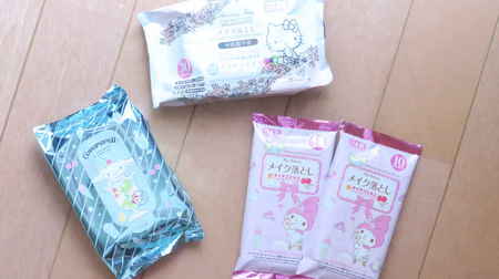 For summer trips and the outdoors! Daiso's Sanrio makeup remover & body sheet are cute
