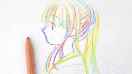 Daiso "rainbow colored pencils" are interesting! You can draw colorful illustrations with one