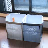 キャンドゥ「連結できるバッグコンテナ」が便利！収納やごみ箱に、必要なだけ並べて