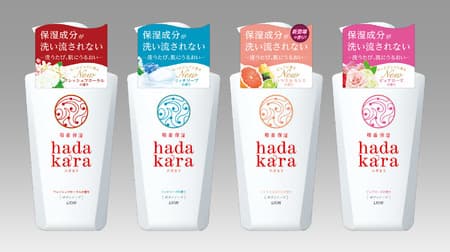 Moisturizing ingredients are adsorbed on the skin ♪ Body soap "hadakara" has a new scent "Citrus & Cassis"