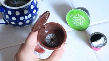 Make your own capsules with your favorite beans! I tried a refill capsule for Dolce Gusto