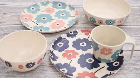 Scandinavian floral pattern is cute ♪ Celia's bamboo tableware is nice even if you have it
