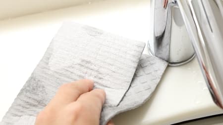 You can wipe off water drops! MUJI "Cellulose Sheet" is convenient for kitchen and wash basin