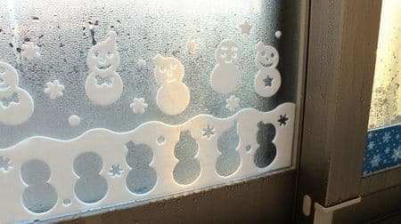 For measures against sloppy windows! 100 cute dew condensation tape--Snowman decorations ♪