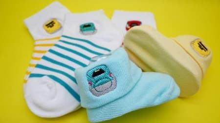 For homecoming and travel souvenirs--Kids and baby socks with the popular Shinkansen embroidery