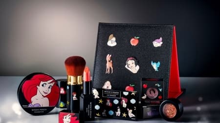 Chic cosmetics "BLACK COSME" at Disney Store--Princess-designed lips and pouches, etc.