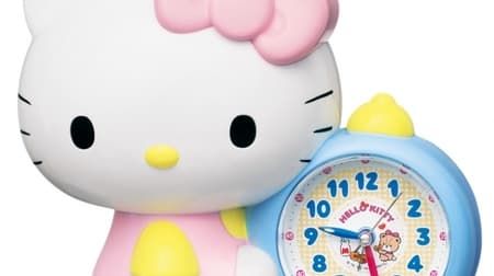 Hello Kitty alarm clock--designed to make it easy to learn how to read the clock