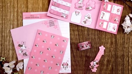 Loft limited Disney miscellaneous goods that color spring --Design Minnie Mouse with cherry-colored stationery and cosmetics