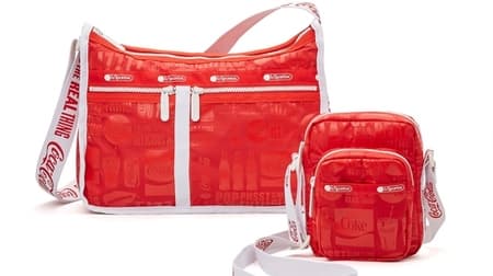 Coca-Cola and LeSportsac collaborate--Bags and pouches with logos and cans as motifs