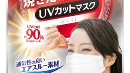 "B-style UV cut mask pleated type" for UV protection --Protects eyes and cheeks firmly