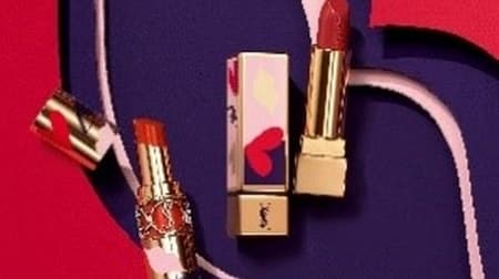 Yves Saint Laurent's lip "I LOVE YOU SO POP"! Passionate four colors of deep red