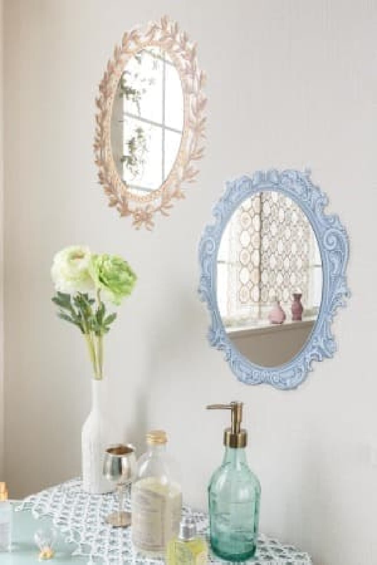 Mirrors can be placed anywhere you want without making holes in the wall.
