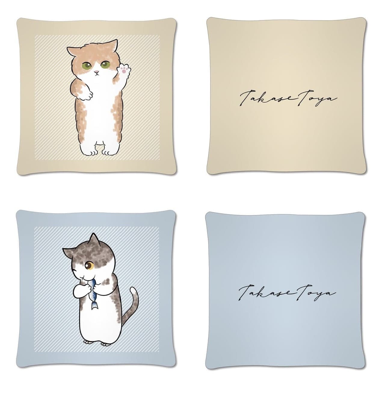 Village Vanguard and Tsunoya Takase collaborate! Limited-edition goods featuring his beloved cats, Moppu and Nameru, will be available for order from May 2.