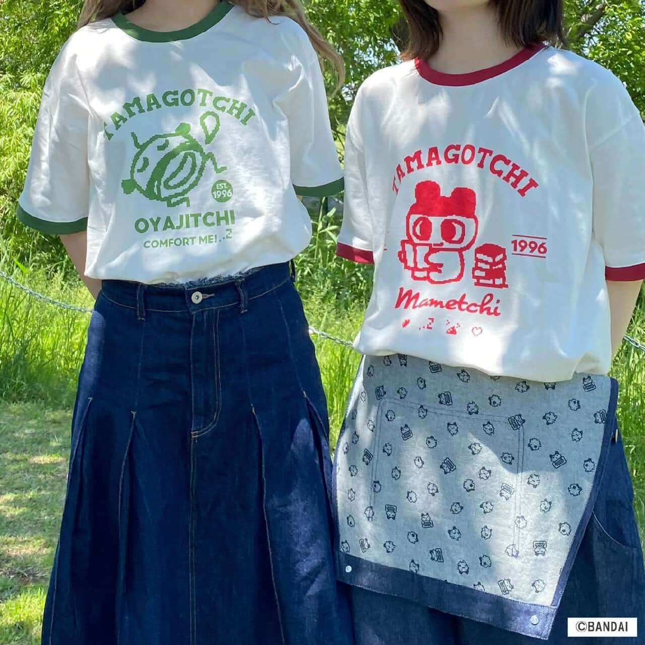 Retro-like Tamagotchi items go on sale May 24, 2024 at Village Vanguard! Nostalgic denim salopettes and ringer T-shirts are also available Image 2