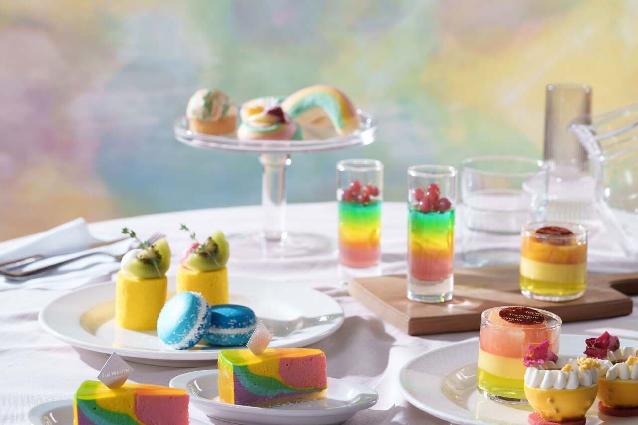  The Westin Sendai's new "Dreaming Rainbow Afternoon Tea" will go on sale from July 6, 2024, featuring an afternoon tea set with colorful sweets Image 2