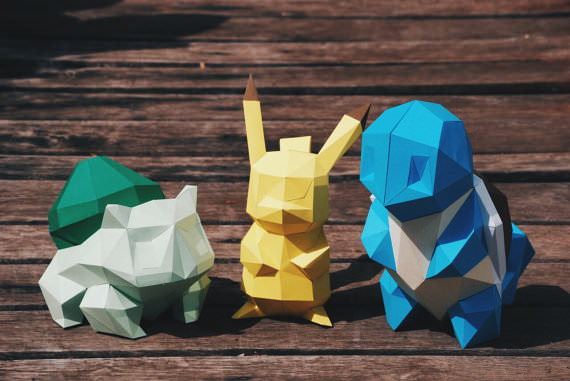 ピカチュウ 折ってみない ペーパークラフトで作るポケモン Paper Craft Diy Pikachu 画像 2 11 えんウチ