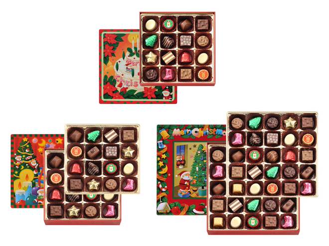 Christmas fancy chocolate 16 pieces 1,080 yen 32 pieces 2,160 yen 50 pieces 3,240 yen